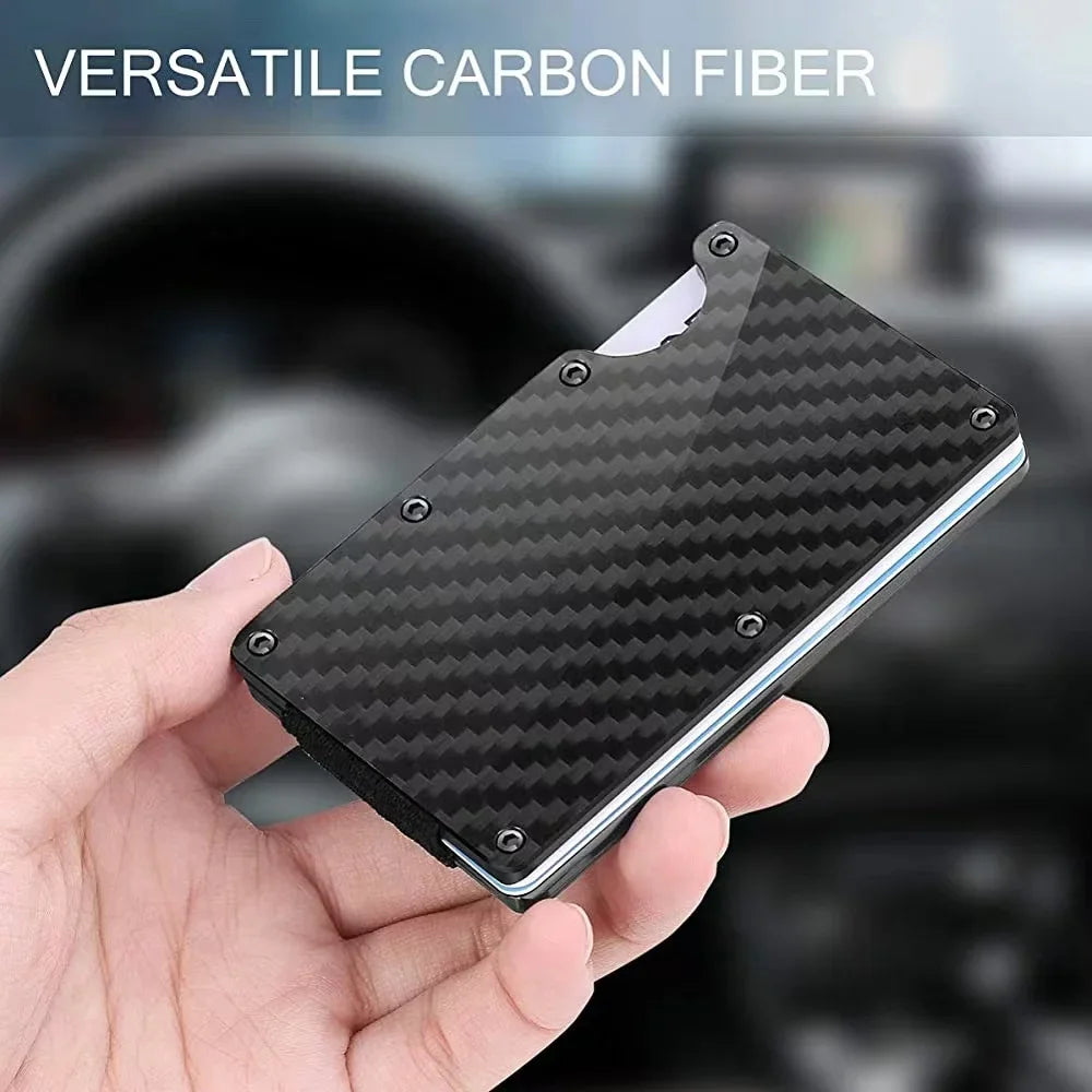 Rfid Credit Card Holder Slim Metal Magic Wallets Men Women Thin Mini Id Bank Cardholder Aluminium Alloy Case Wallet for Men