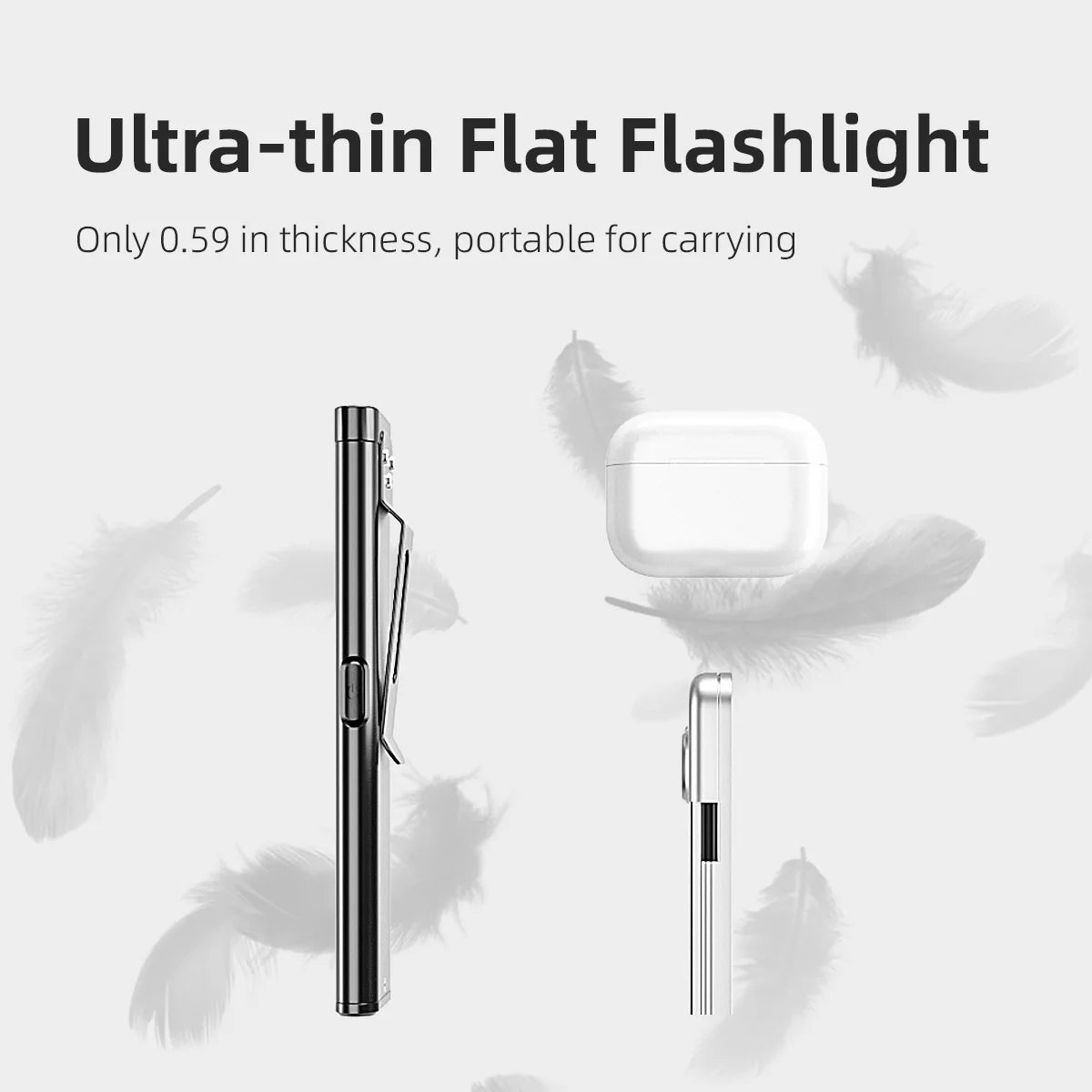 Warsun LED Keychain Flashlight  650Lm Portable Mini Torch Light Pocket Lantern Flood Work Light With Magnet
